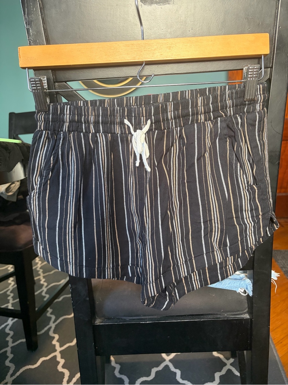 Billabong Black & White Striped Women’s Shorts